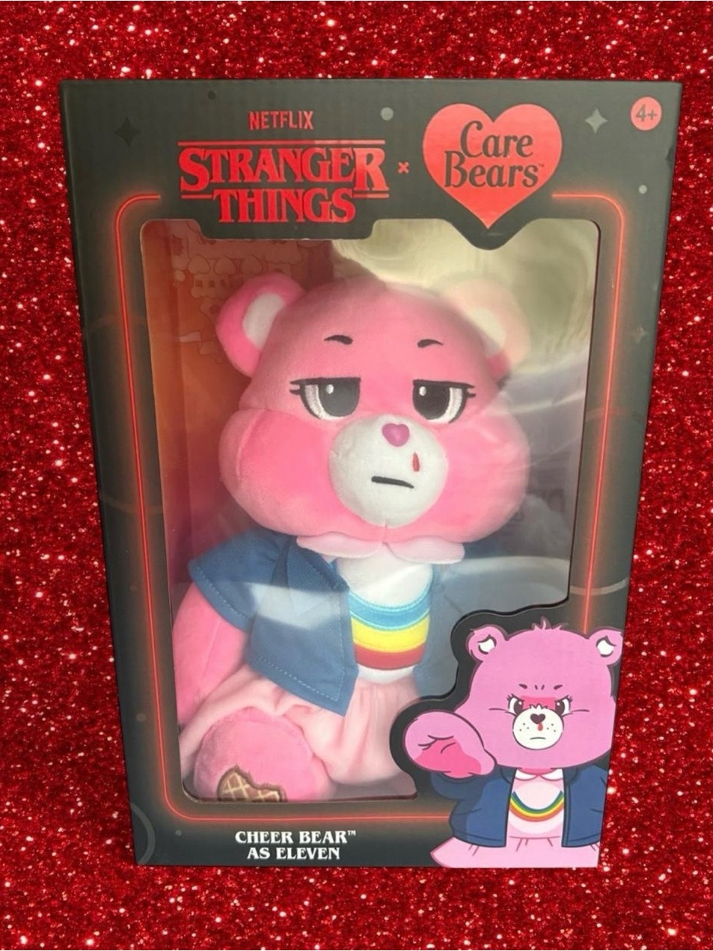 Limited-Edition Care Bears × Stranger
Things Cheer Bear as Eleven plush